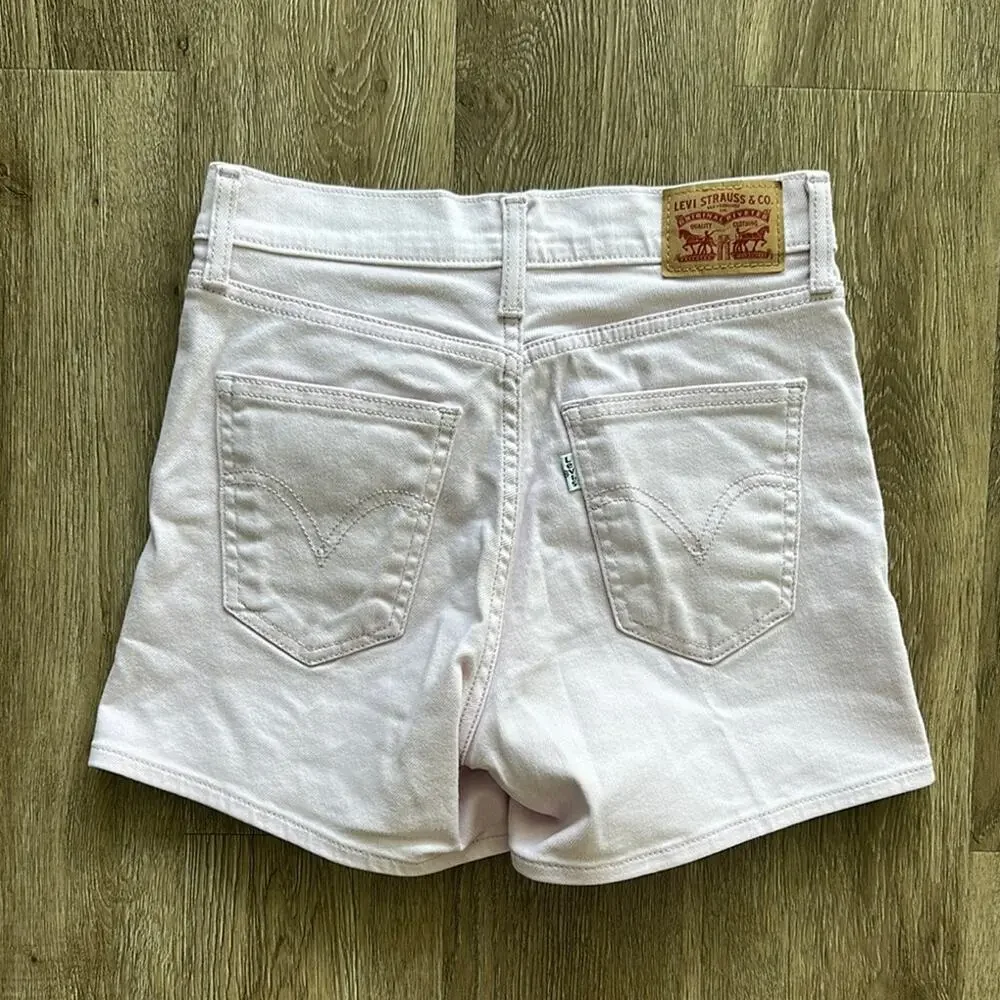 Levi's High Rise Wedgie‎ Stonewash Light Lilac Denim Shorts Size 25